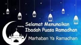 Marhaban yaa Ramadhan