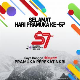 Tanggal 14 Agustus  sebagai Hari Pramuka.