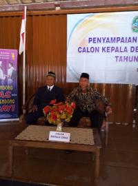 Penyampaian Visi Misi Calon Kepala Desa