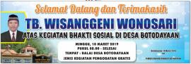 Bhakti Sosial besama TB Wisanggeni Wonosari