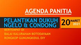 20 MARET 2021, PELANTIKAN DUKUH NGELO DAN CONDONG