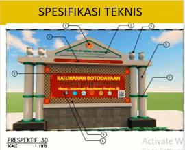 Spesifikasi Teknis Papan Nama Penanda Keistimewaan