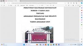 Perkal Botodayaan no 4 Tentang APBKal Tahun Anggaran 2024