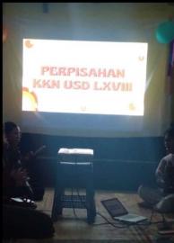 KKN USD SUDAH MULAI ADAKAN PERPISAHAN DENGAN MASYARAKAT