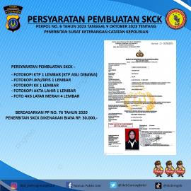 PERSYARATAN PEMBUATAN SKCK 