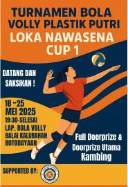SEMARAKAN BERSIH DESA KARANG TARUNA LOKA NAWASENA BOTODAYAAN ADAKAN TURNAMEN BOLA PLASTIK 