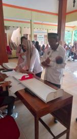PUSKESMAS RONGKOP ADAKAN PENIMBANGAN DAN PENGUKURAN BALITA KAL.BOTODAYAAN