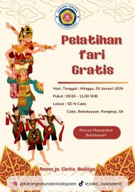 Remaja Cinta Budaya, Karang Taruna Adakan Pelatihan Tari