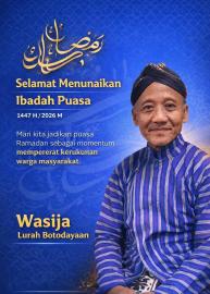 Lurah Botodayaan Ajak Warga Perkuat Kerukunan di Bulan Ramadan 1447 H